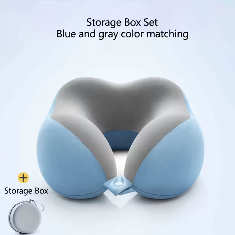 Ergonomic U-Shaped Neck Pillow with Storage Bag