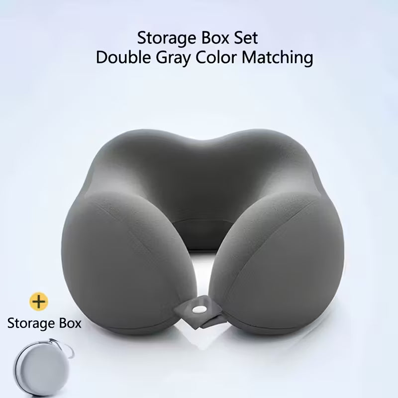 Ergonomic U-Shaped Neck Pillow with Storage Bag
