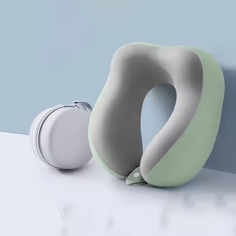 Ergonomic U-Shaped Neck Pillow with Storage Bag